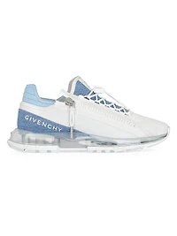 Spectre Runner Sneakers in Synthetic Leather and Denim