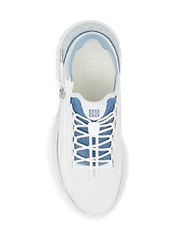 Spectre Runner Sneakers in Synthetic Leather and Denim