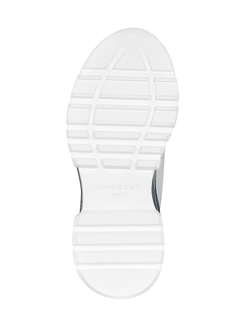 Spectre Runner Sneakers in Synthetic Leather and Denim