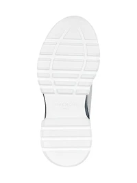Spectre Runner Sneakers in Synthetic Leather and Denim