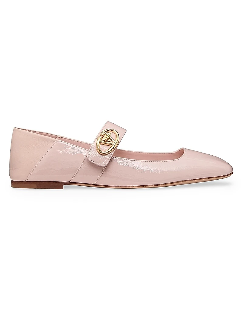 VLogo Locker Mary Jane Ballerina Flats Naplack