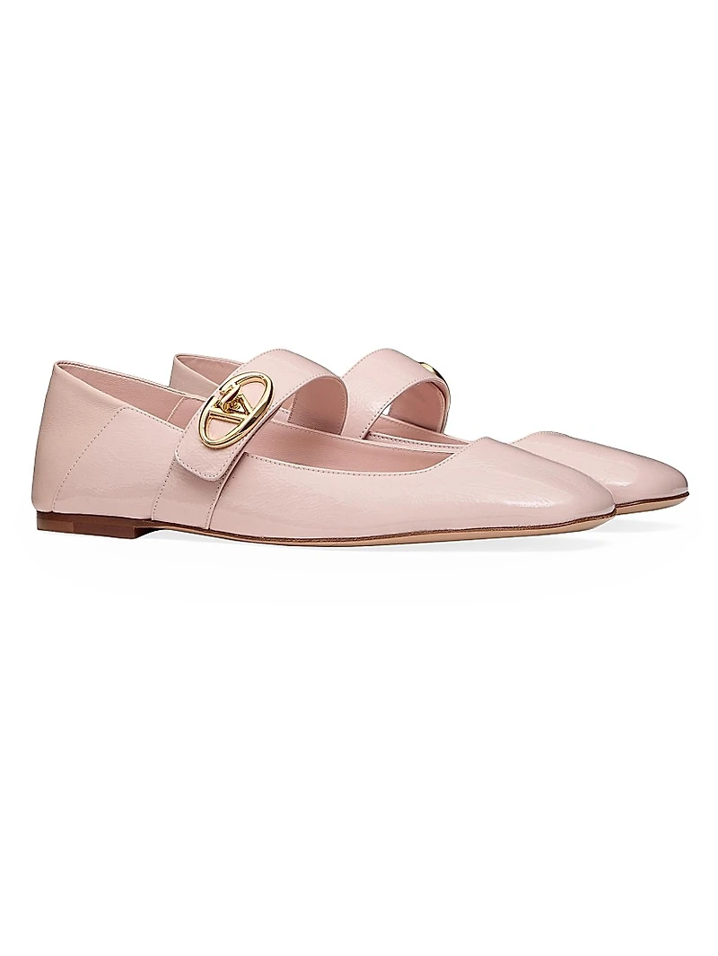 VLogo Locker Mary Jane Ballerina Flats Naplack