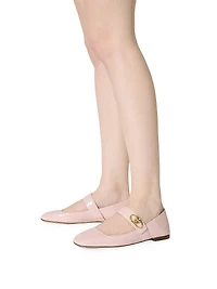 VLogo Locker Mary Jane Ballerina Flats Naplack