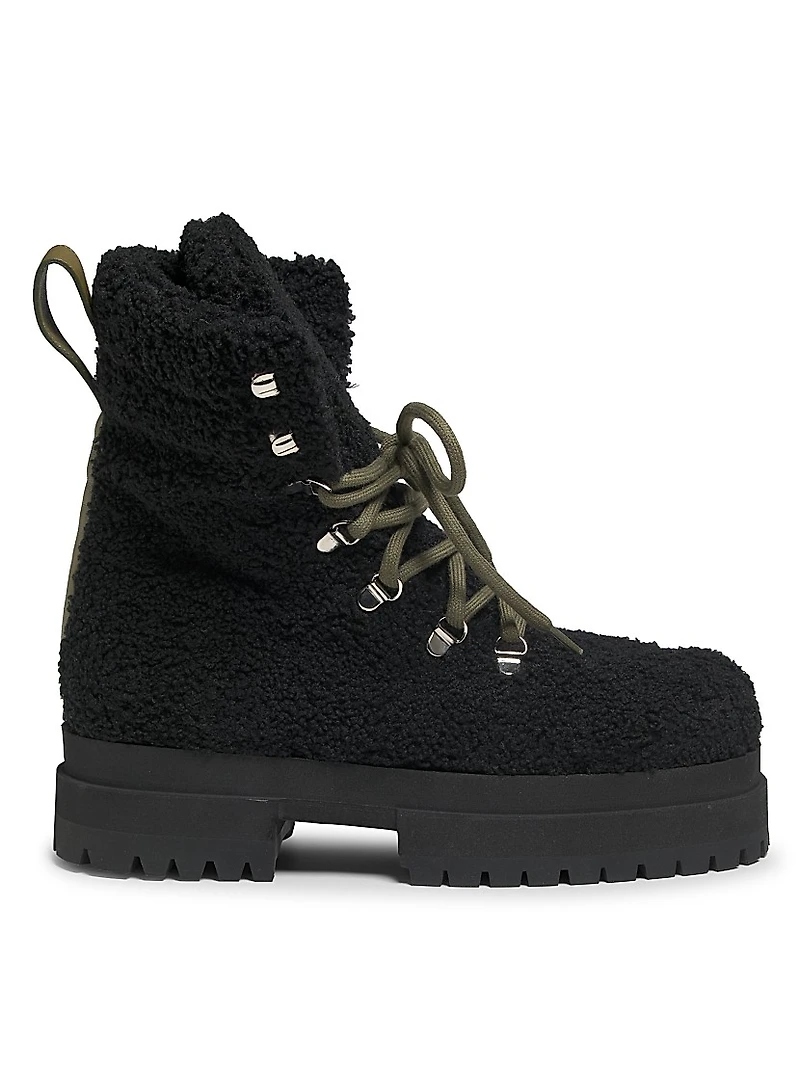 Acacia Teddy Lace-Up Hiking Boots