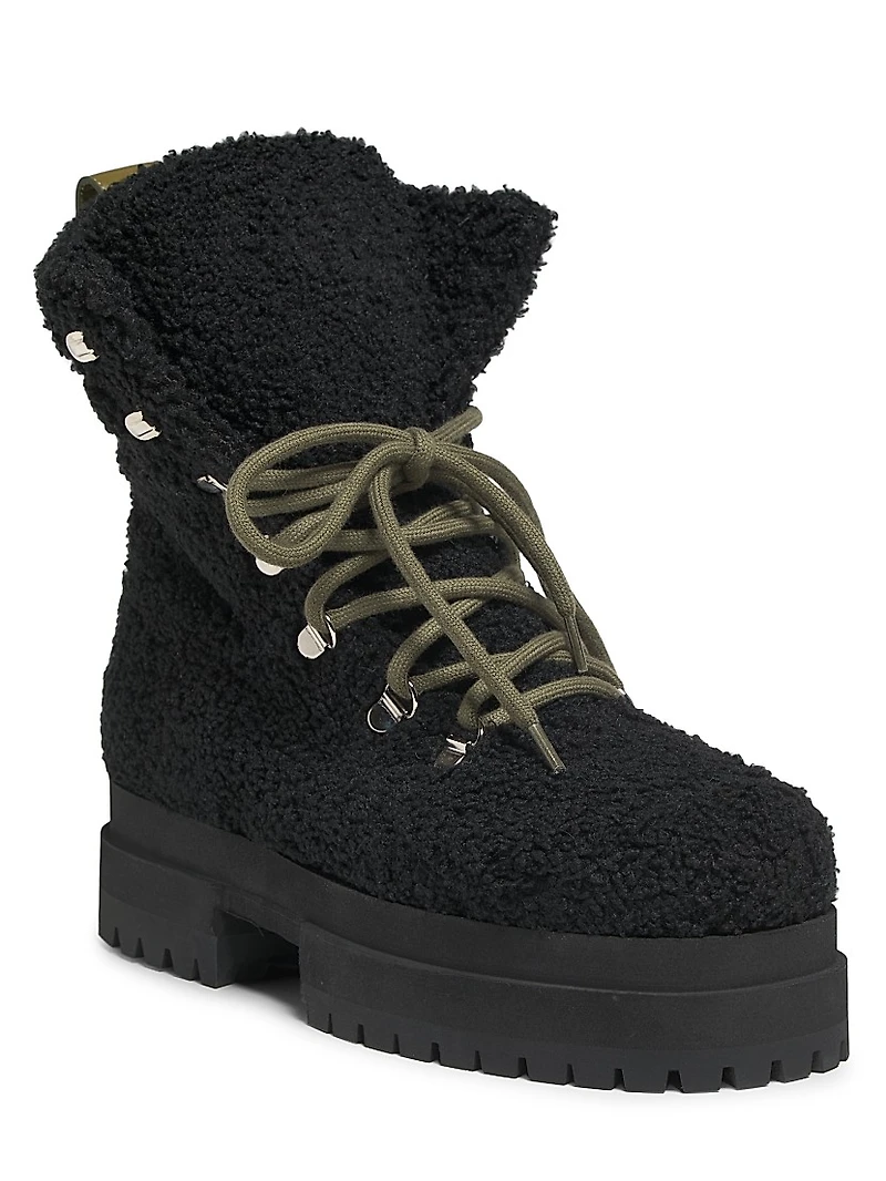 Acacia Teddy Lace-Up Hiking Boots