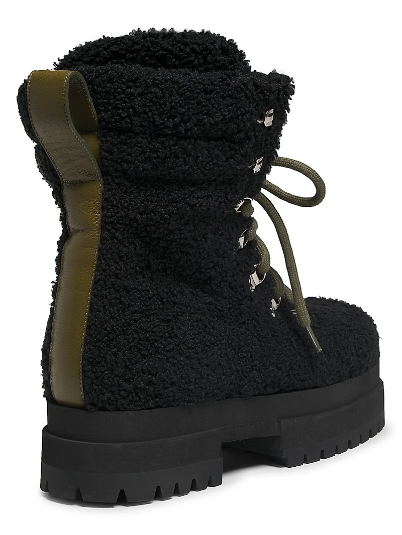 Acacia Teddy Lace-Up Hiking Boots