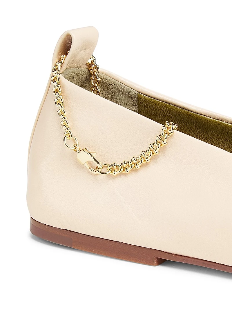 Augusta Leather Ballet Flats