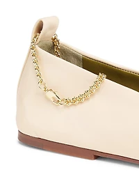 Augusta Leather Ballet Flats