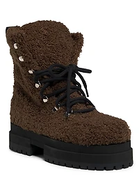Acacia Teddy Lace-Up Hiking Boots