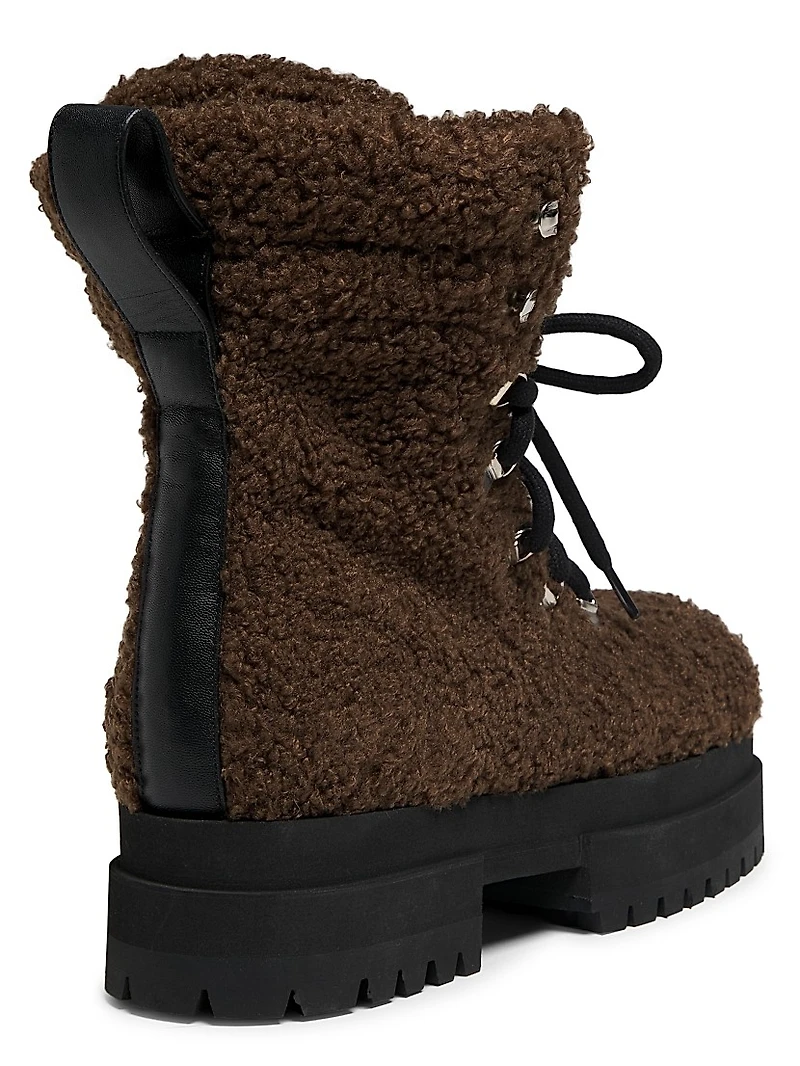 Acacia Teddy Lace-Up Hiking Boots