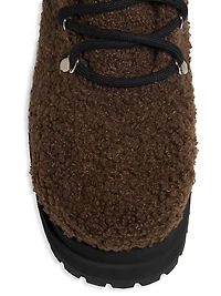 Acacia Teddy Lace-Up Hiking Boots