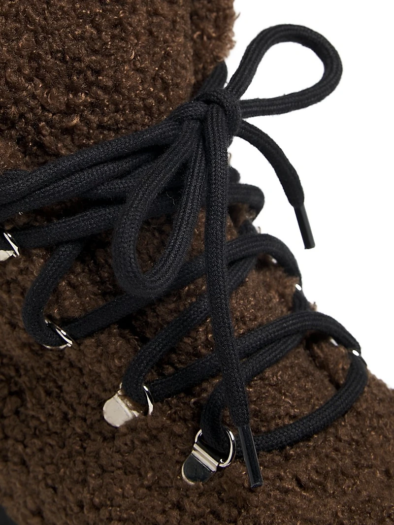 Acacia Teddy Lace-Up Hiking Boots