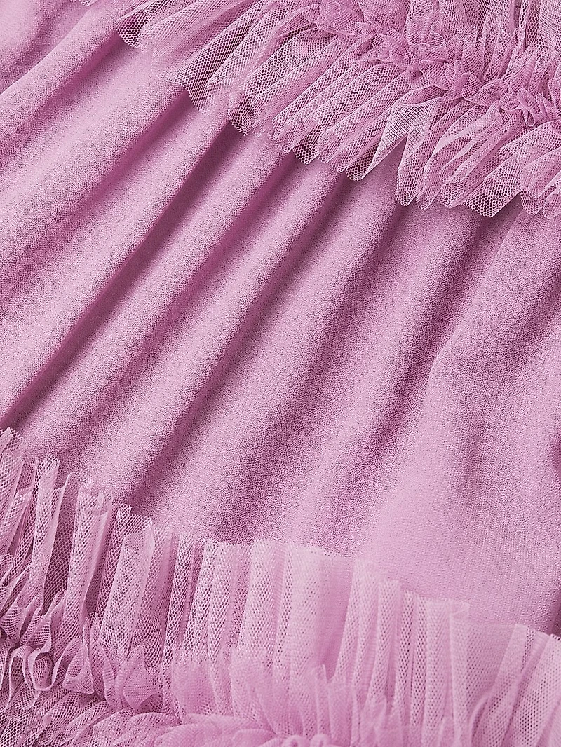 Off-The-Shoulder Ruffled Midi-Dress