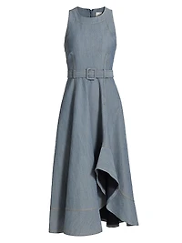 Zelda Cotton-Blend Midi-Dress