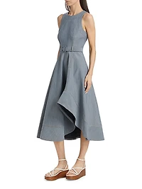 Zelda Cotton-Blend Midi-Dress