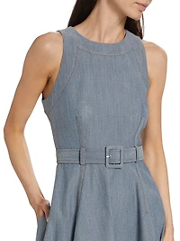 Zelda Cotton-Blend Midi-Dress