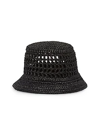 Woven Fabric Bucket Hat