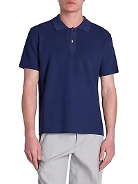 Knit Loose-Fit Polo Shirt