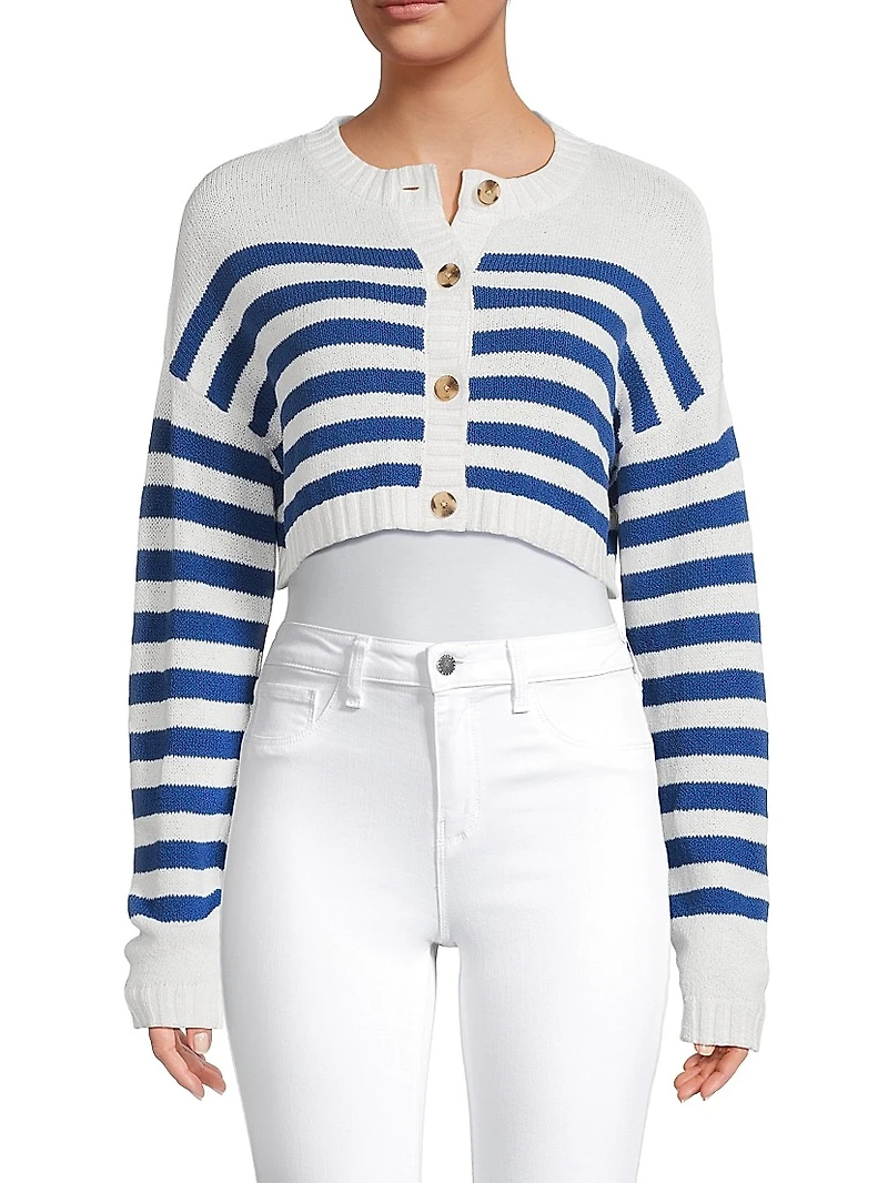 Rodrigo Striped Crop Cardigan