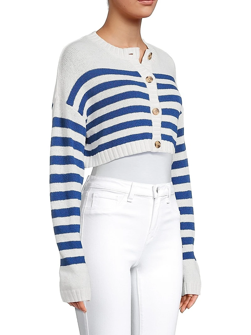 Rodrigo Striped Crop Cardigan