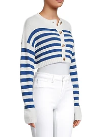 Rodrigo Striped Crop Cardigan