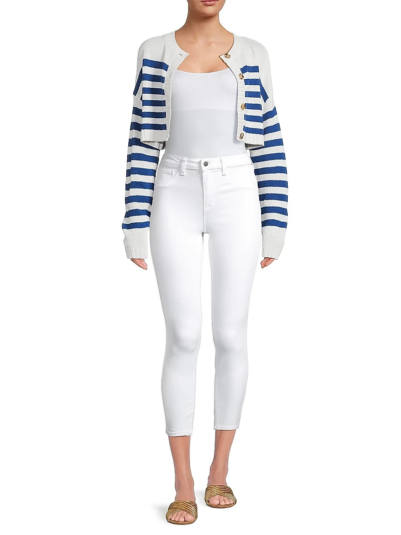 Rodrigo Striped Crop Cardigan