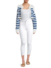 Rodrigo Striped Crop Cardigan