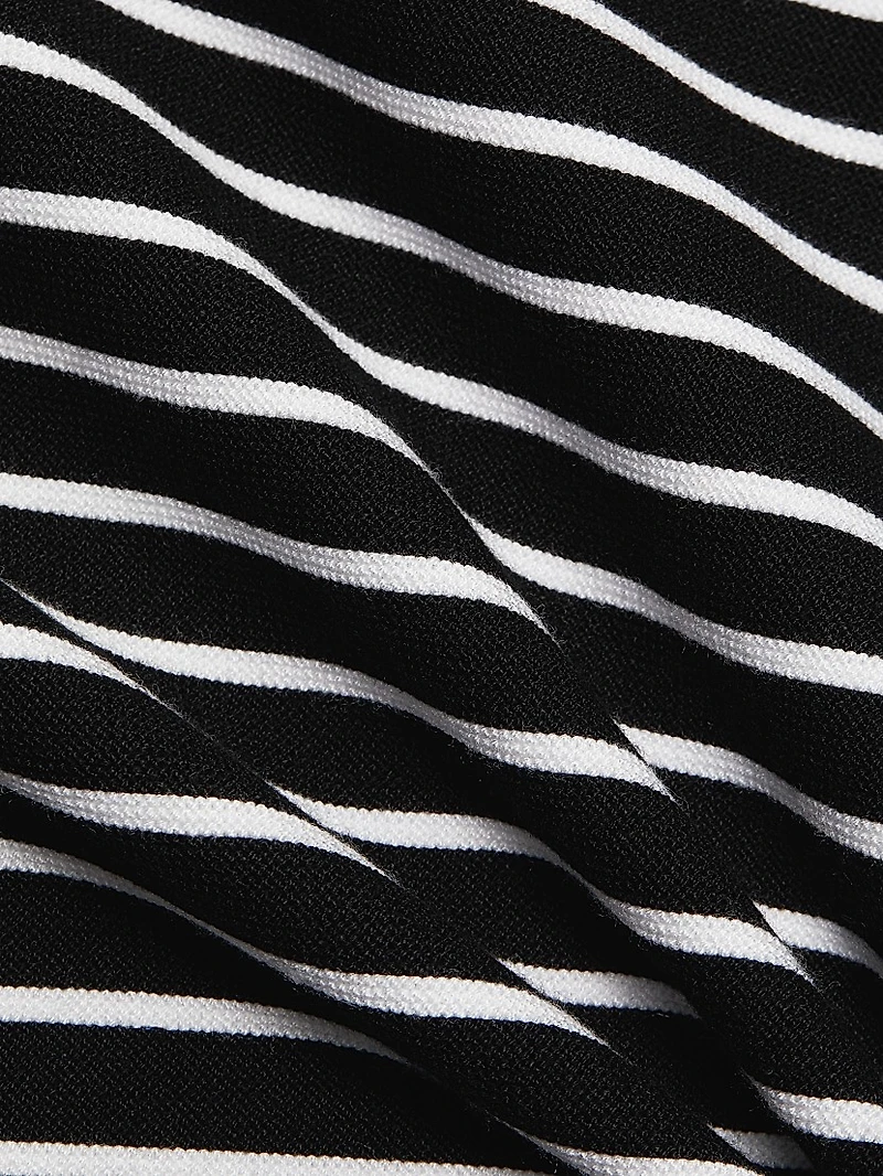 Ellie Squareneck Striped Knit Tank