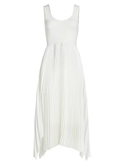 The Mave Pleated Knit Midi-Dress