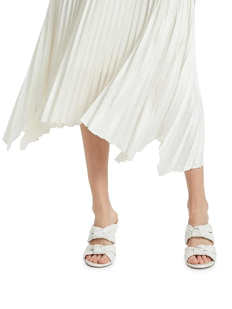 The Mave Pleated Knit Midi-Dress