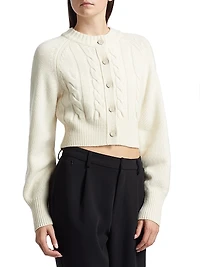 Rita Wool-Cashmere Crop Cardigan