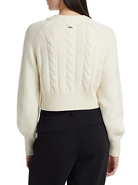 Rita Wool-Cashmere Crop Cardigan