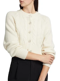 Rita Wool-Cashmere Crop Cardigan
