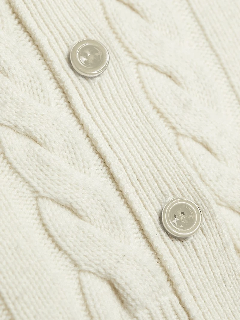 Rita Wool-Cashmere Crop Cardigan