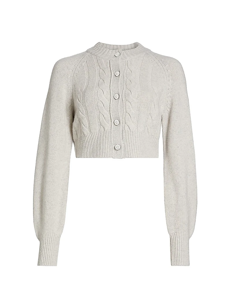 Rita Wool-Cashmere Crop Cardigan