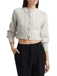 Rita Wool-Cashmere Crop Cardigan