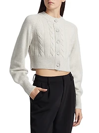 Rita Wool-Cashmere Crop Cardigan