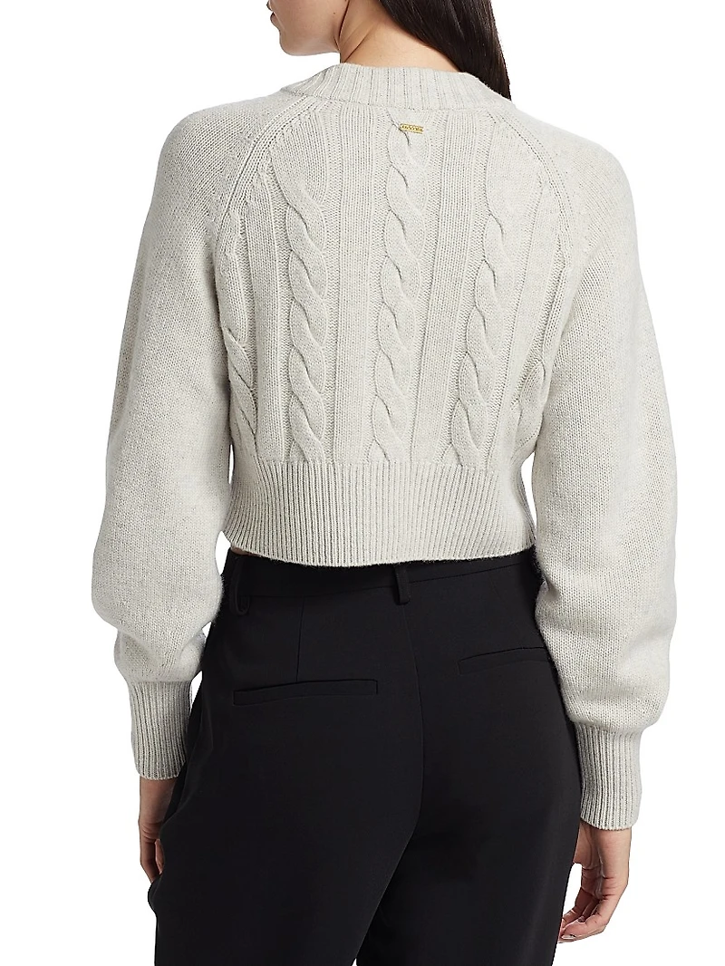 Rita Wool-Cashmere Crop Cardigan