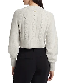 Rita Wool-Cashmere Crop Cardigan