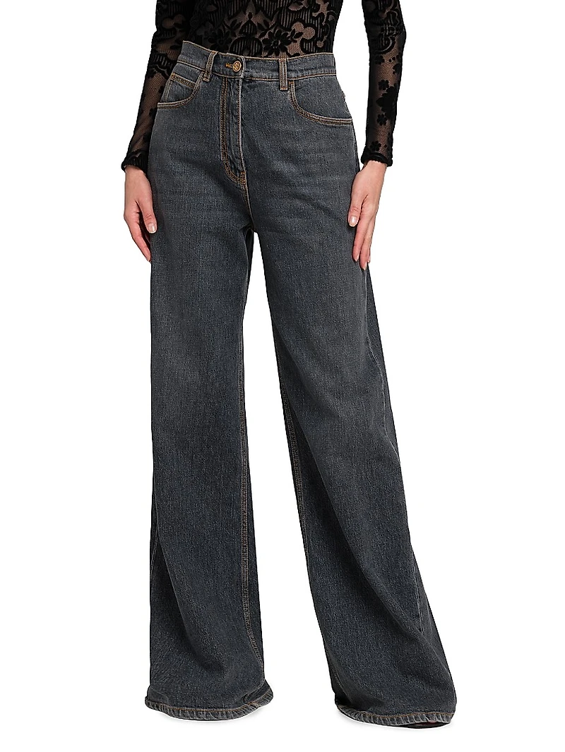 High-Rise Wide-Leg Jeans