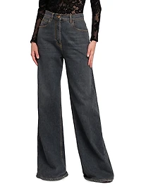 High-Rise Wide-Leg Jeans