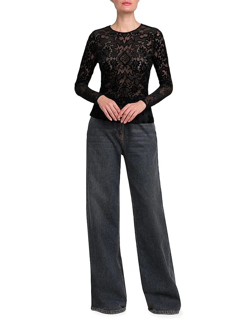 High-Rise Wide-Leg Jeans
