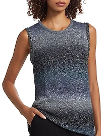 Sequined Gradient Top