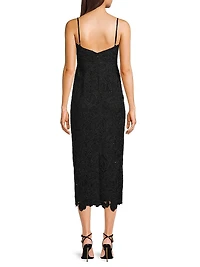 Ethella Beaded Lace Midi-Dress