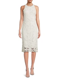 Reena Crochet Sleeveless Midi-Dress