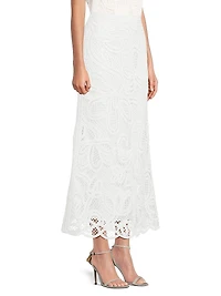 Rachael Crochet Sequin Maxi Skirt