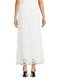 Rachael Crochet Sequin Maxi Skirt