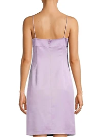 Taryn Satin Wrap Minidress