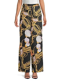 Virginia Status Shell Print Pants