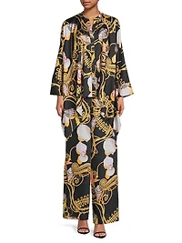 Virginia Status Shell Print Pants